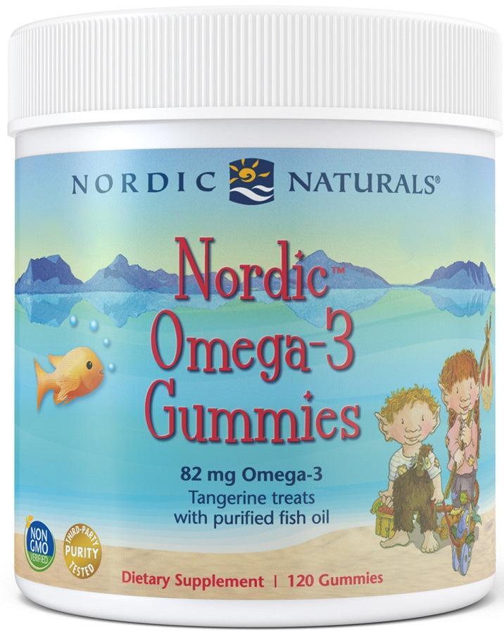 Nordic Naturals Nordic Omega3 Gummies, 82mg Tangerine Treats 120 gummies- Lillys Pharmacy and Health Store