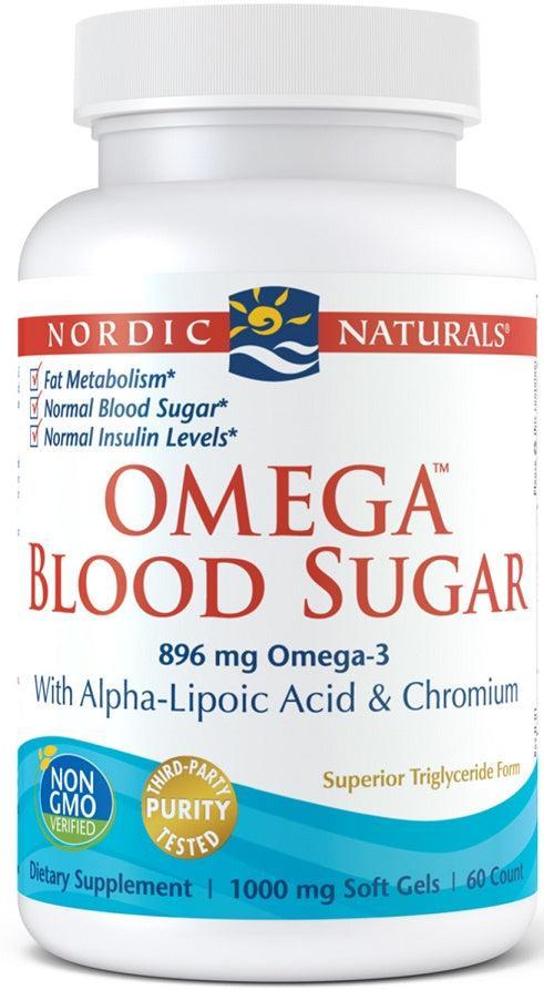 Nordic Naturals Omega Blood Sugar, 896mg 60 softgels- Lillys Pharmacy and Health Store