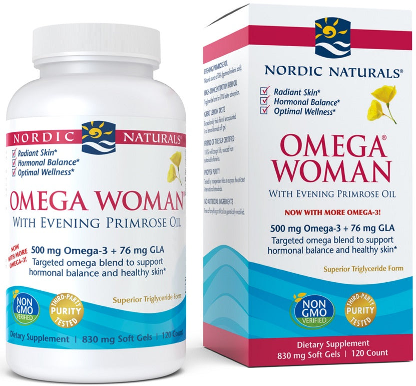 Nordic Naturals Omega Woman, 500mg 120 softgels- Lillys Pharmacy and Health Store