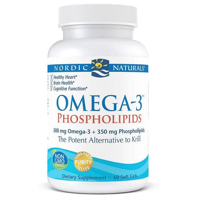 Nordic Naturals Omega3 Phospholipids, 500mg 60 softgels- Lillys Pharmacy and Health Store