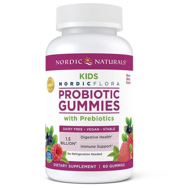 Nordic Naturals Probiotic Gummies Kids, Merry Berry Punch 60 gummies- Lillys Pharmacy and Health Store