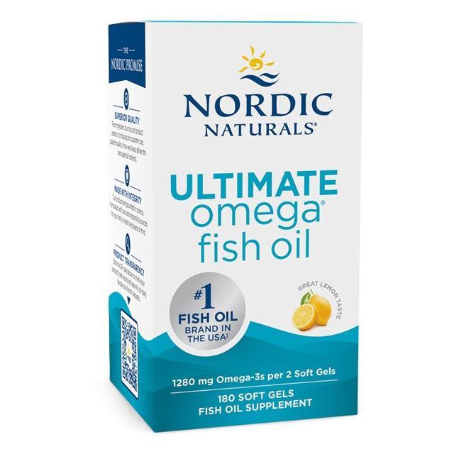 Nordic Naturals Ultimate Omega, 1280mg Lemon 180 softgels- Lillys Pharmacy and Health Store