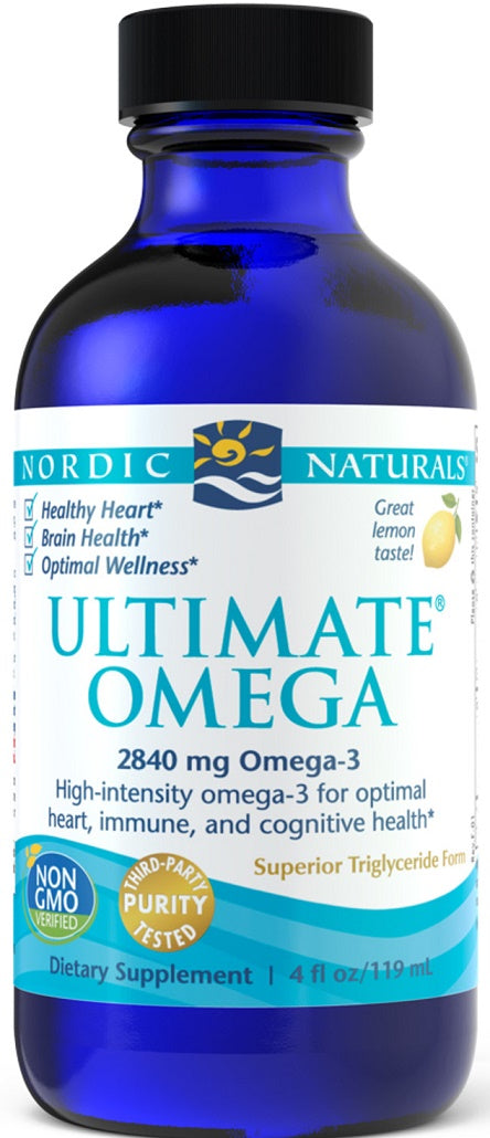 Nordic Naturals Ultimate Omega, 2840mg Lemon 119 ml- Lillys Pharmacy and Health Store
