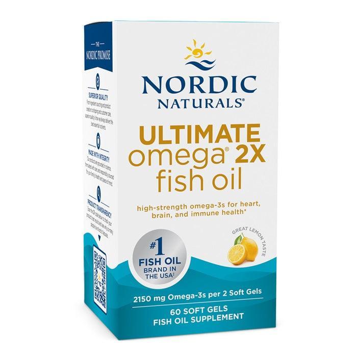 Nordic Naturals Ultimate Omega 2X, 2150mg Lemon 60 softgels- Lillys Pharmacy and Health Store
