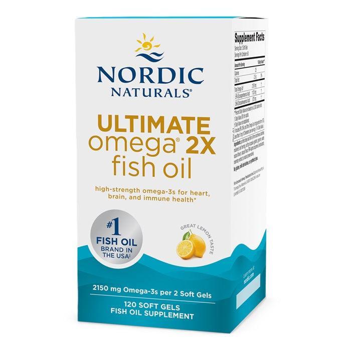 Nordic Naturals Ultimate Omega 2X, 2150mg Lemon (EAN 768990891052) 120 softgels- Lillys Pharmacy and Health Store