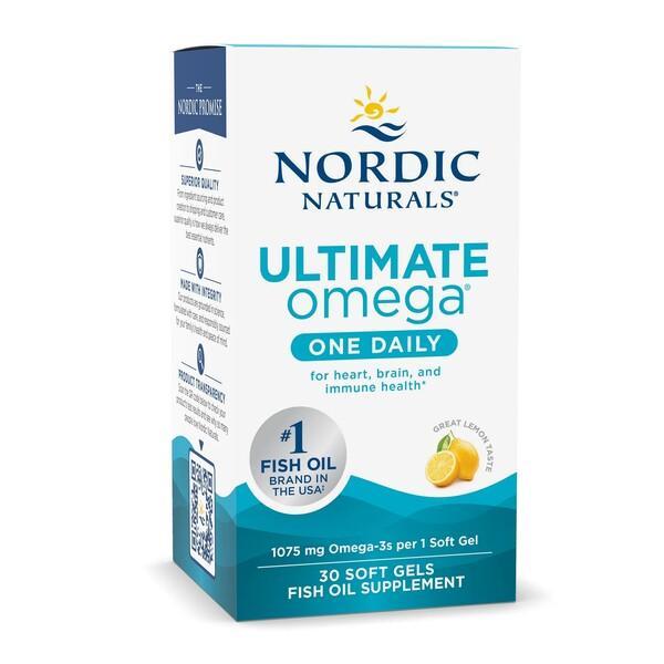 Nordic Naturals Ultimate Omega One Daily, 1075mg Lemon 30 softgels- Lillys Pharmacy and Health Store