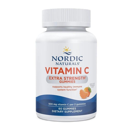 Nordic Naturals Vitamin C Extra Strength Gummies, Tangerine 60 gummies- Lillys Pharmacy and Health Store