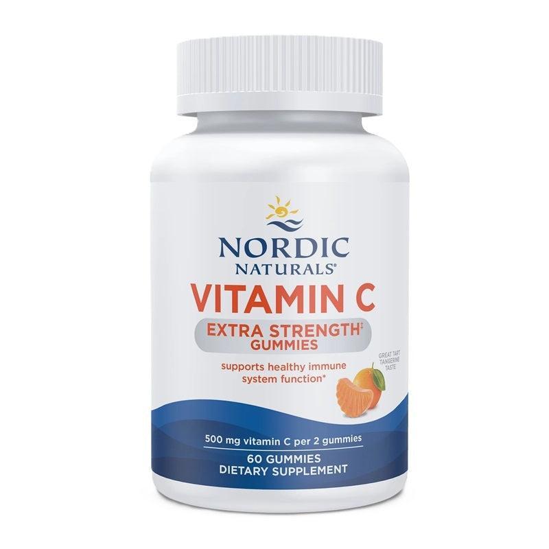 Nordic Naturals Vitamin C Extra Strength Gummies, Tangerine 60 gummies- Lillys Pharmacy and Health Store