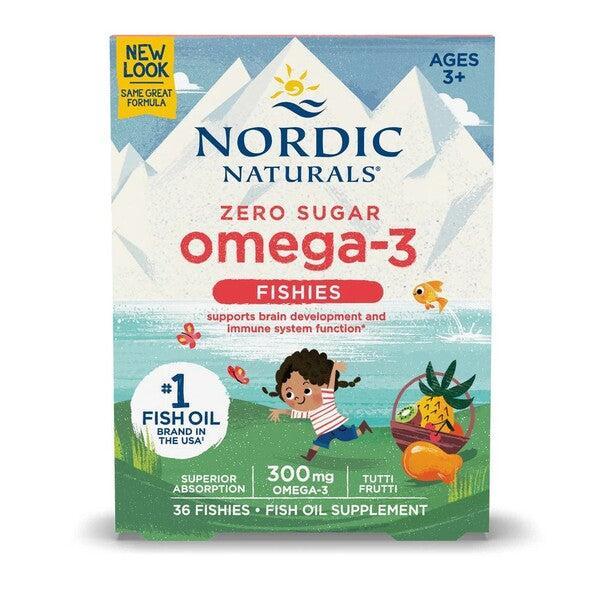 Nordic Naturals Zero Sugar Omega - 3 Fishies, 300mg Tutti Frutti - 36 fishies - Lilly’s Pharmacy & Health Store