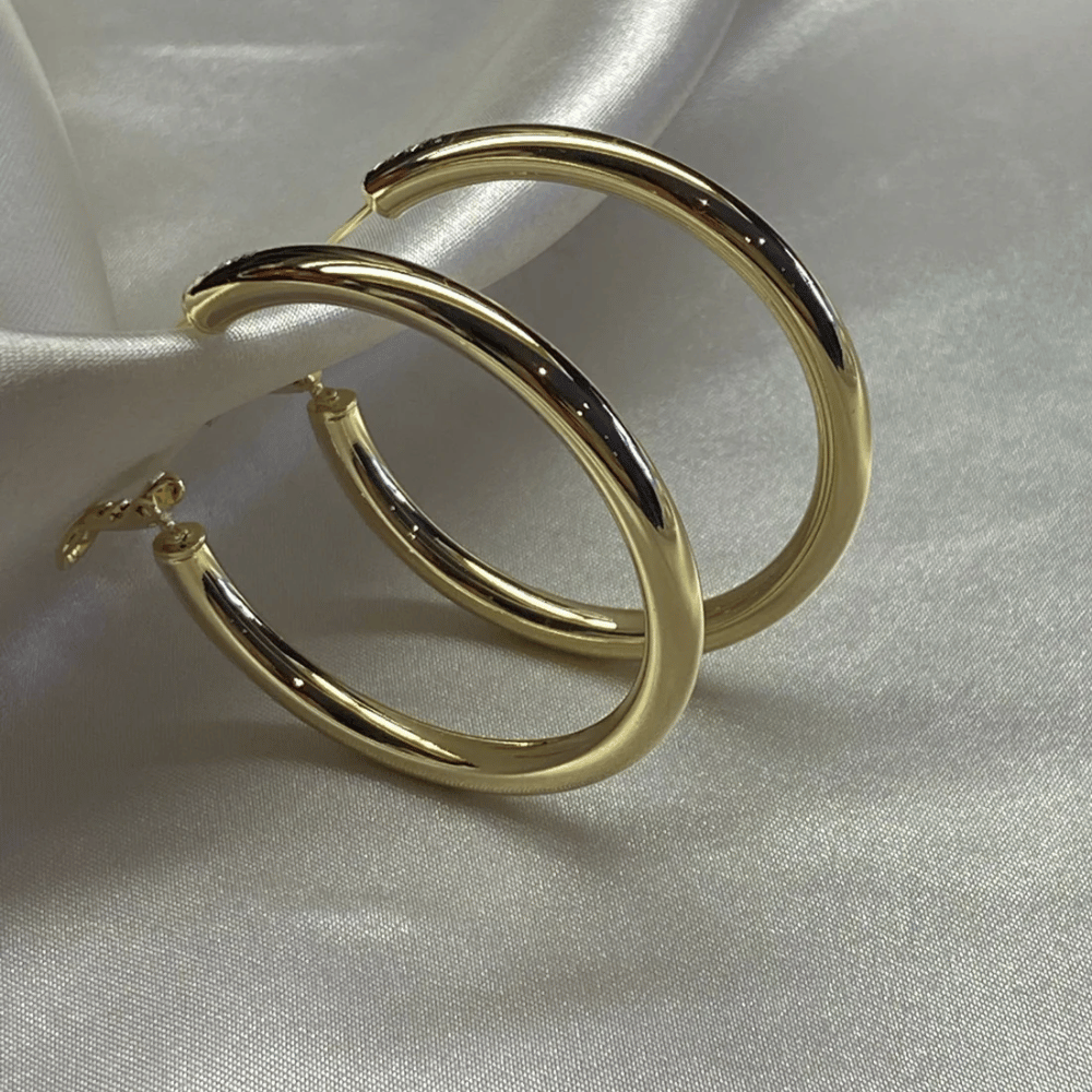 Not Yer Average 2.0 Hoop Earrings Gold- Lillys Pharmacy and Health Store