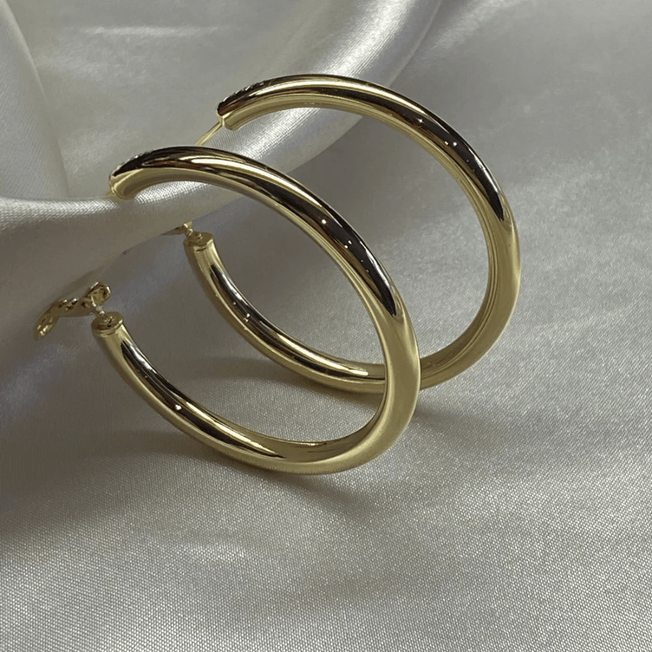 Not Yer Average 2.0 Hoop Earrings Gold- Lillys Pharmacy and Health Store