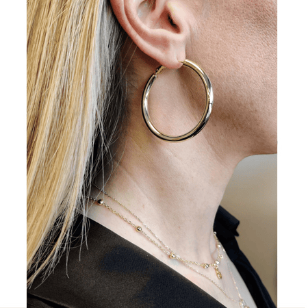 Not Yer Average 2.0 Hoop Earrings Gold- Lillys Pharmacy and Health Store
