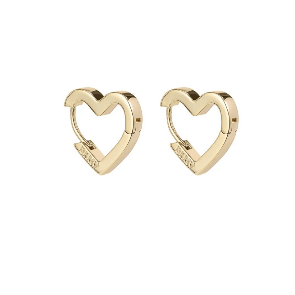 Not Yer Average Heart Hoop Earrings Gold- Lillys Pharmacy and Health Store