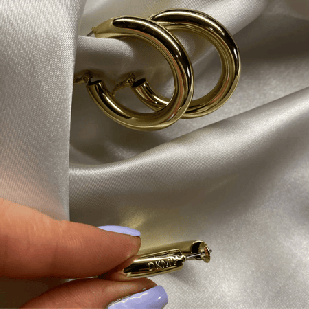 Not Yer Average Hoop Earrings Gold- Lillys Pharmacy and Health Store