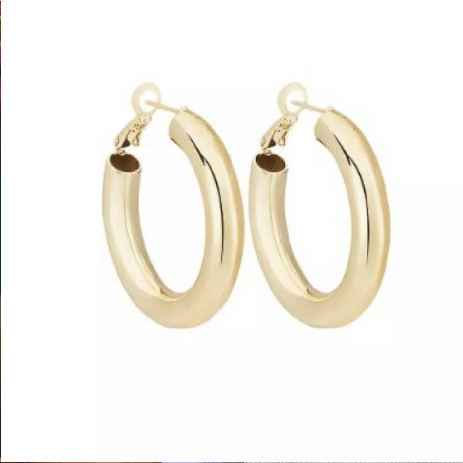 Not Yer Average Hoop Earrings Gold- Lillys Pharmacy and Health Store