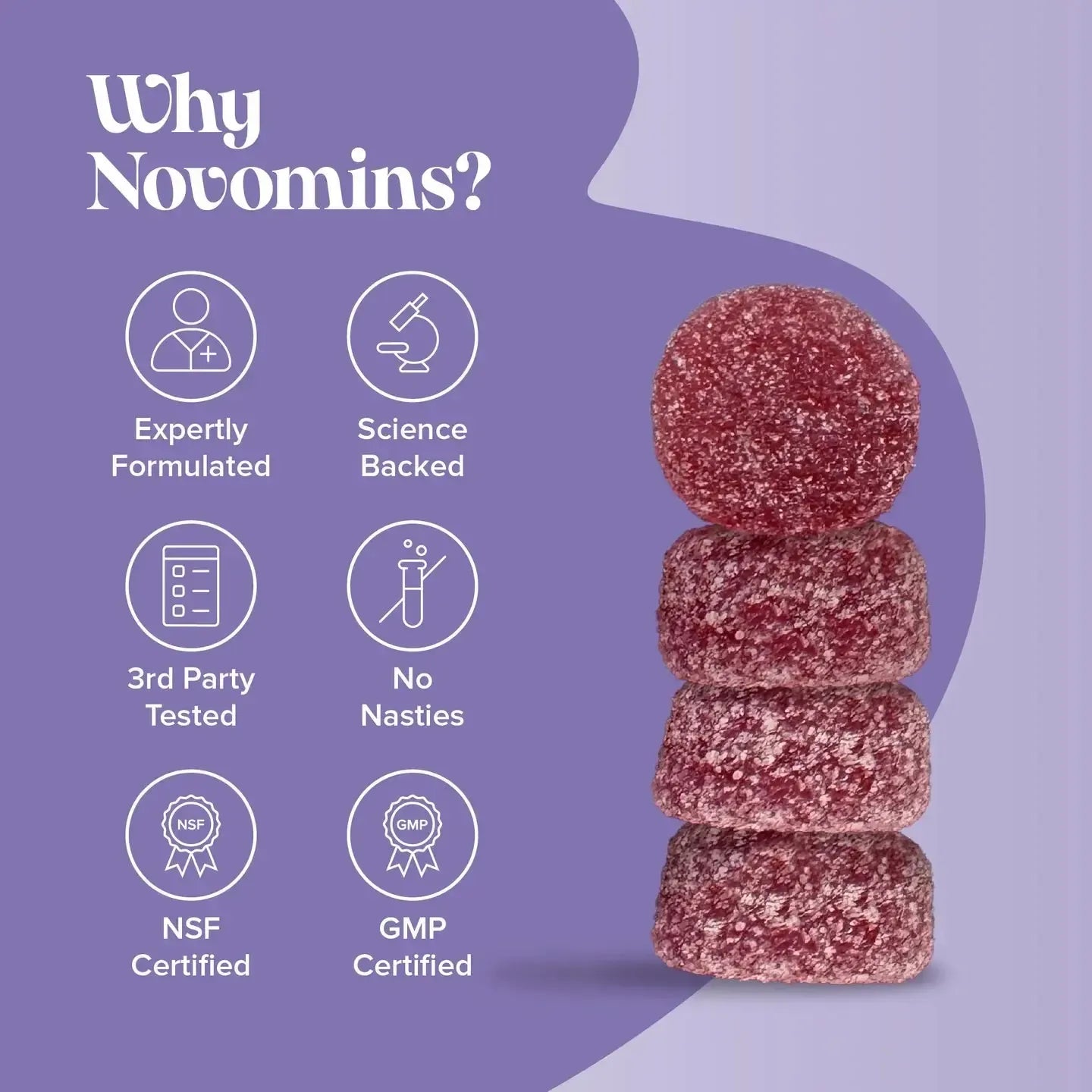 Novomins Calm Gummies- Lillys Pharmacy and Health Store