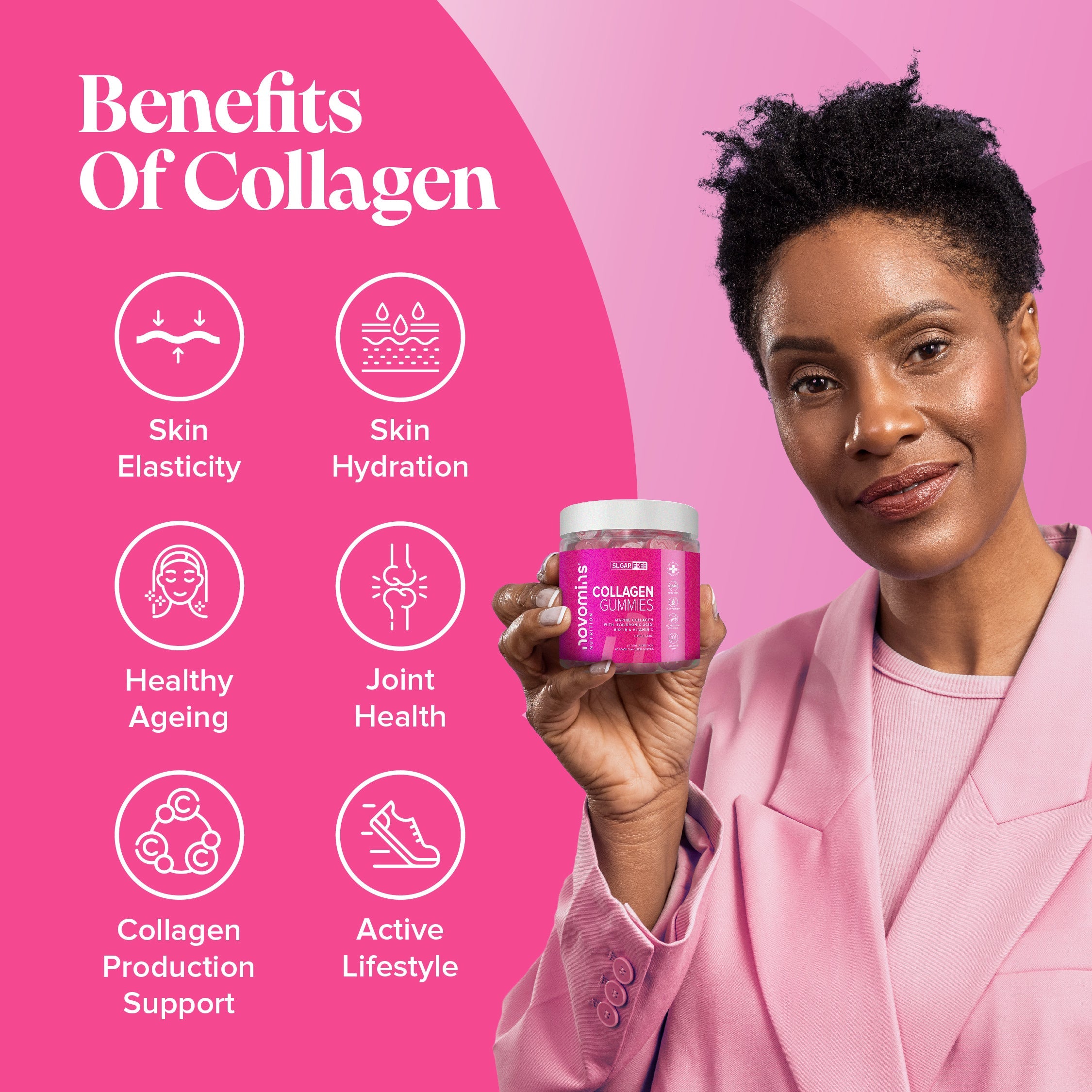 Novomins Collagen Sugar-Free Gummies- Lillys Pharmacy and Health Store