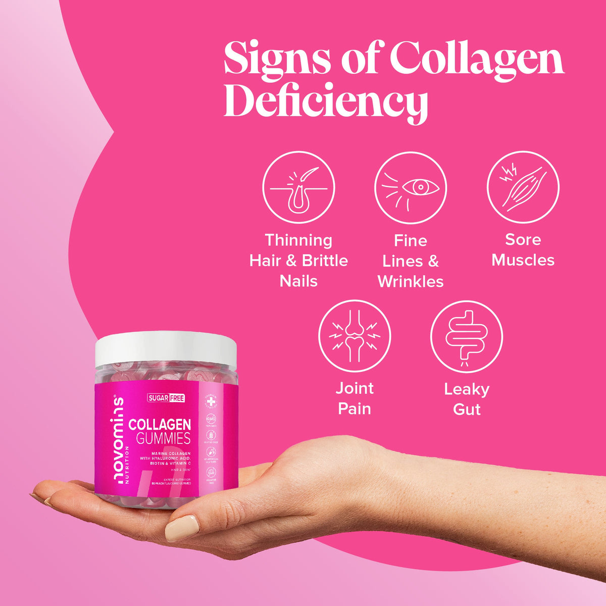 Novomins Collagen Sugar-Free Gummies- Lillys Pharmacy and Health Store
