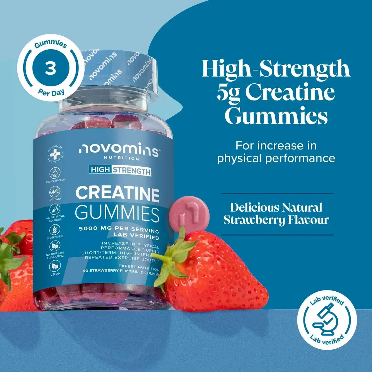 Novomins Creatine Gummies- Lillys Pharmacy and Health Store