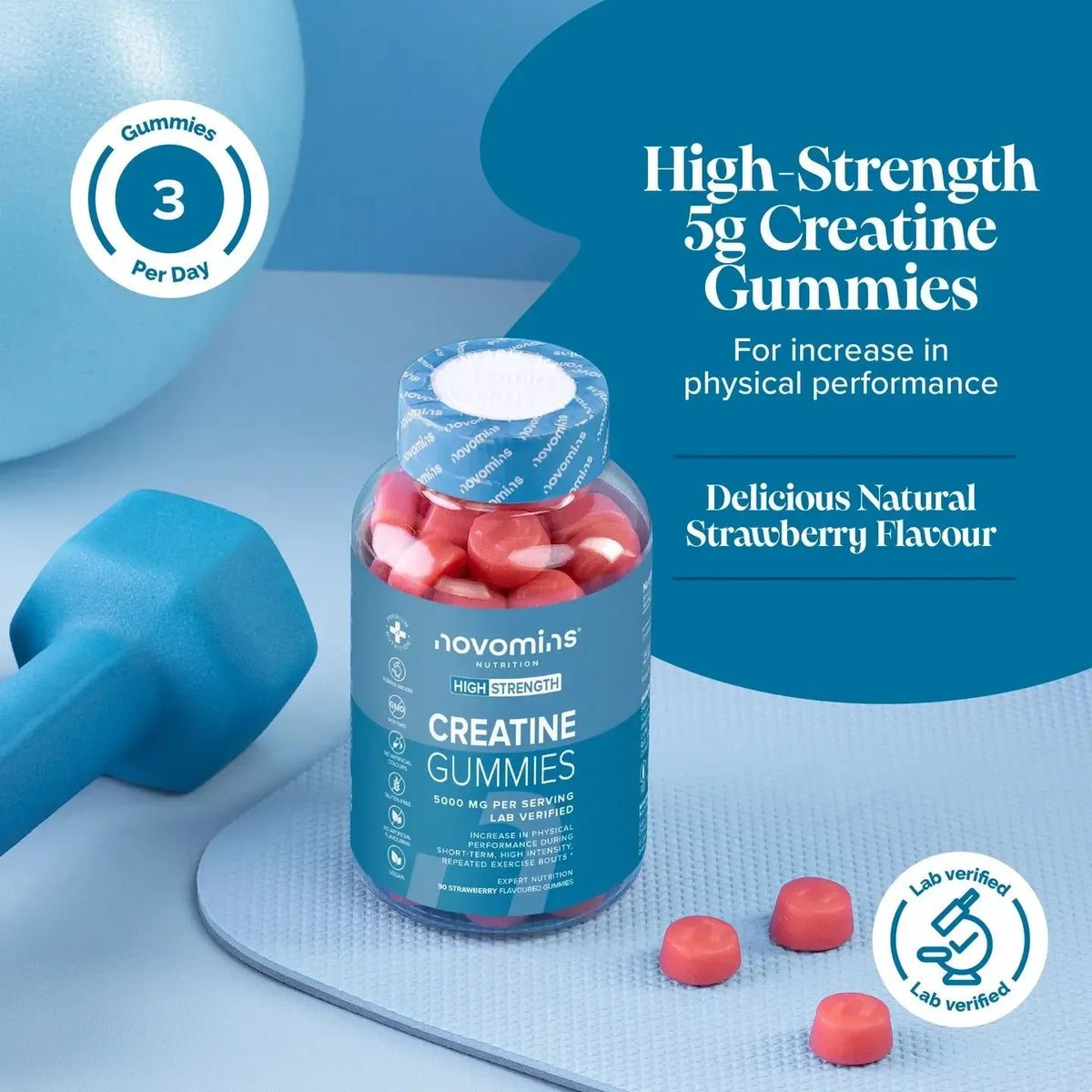 Novomins Creatine Gummies- Lillys Pharmacy and Health Store