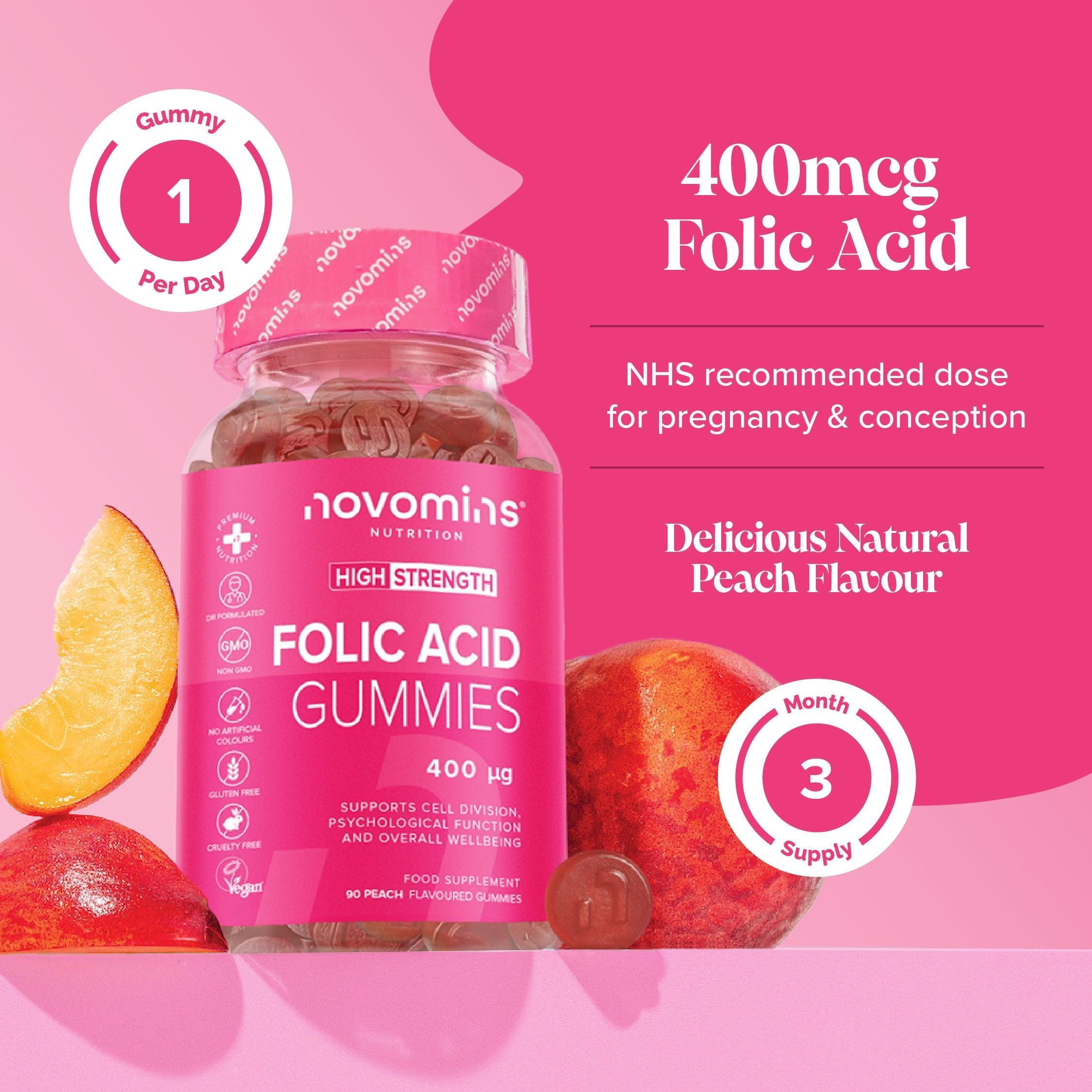 Novomins Folic Acid Gummies- Lillys Pharmacy and Health Store