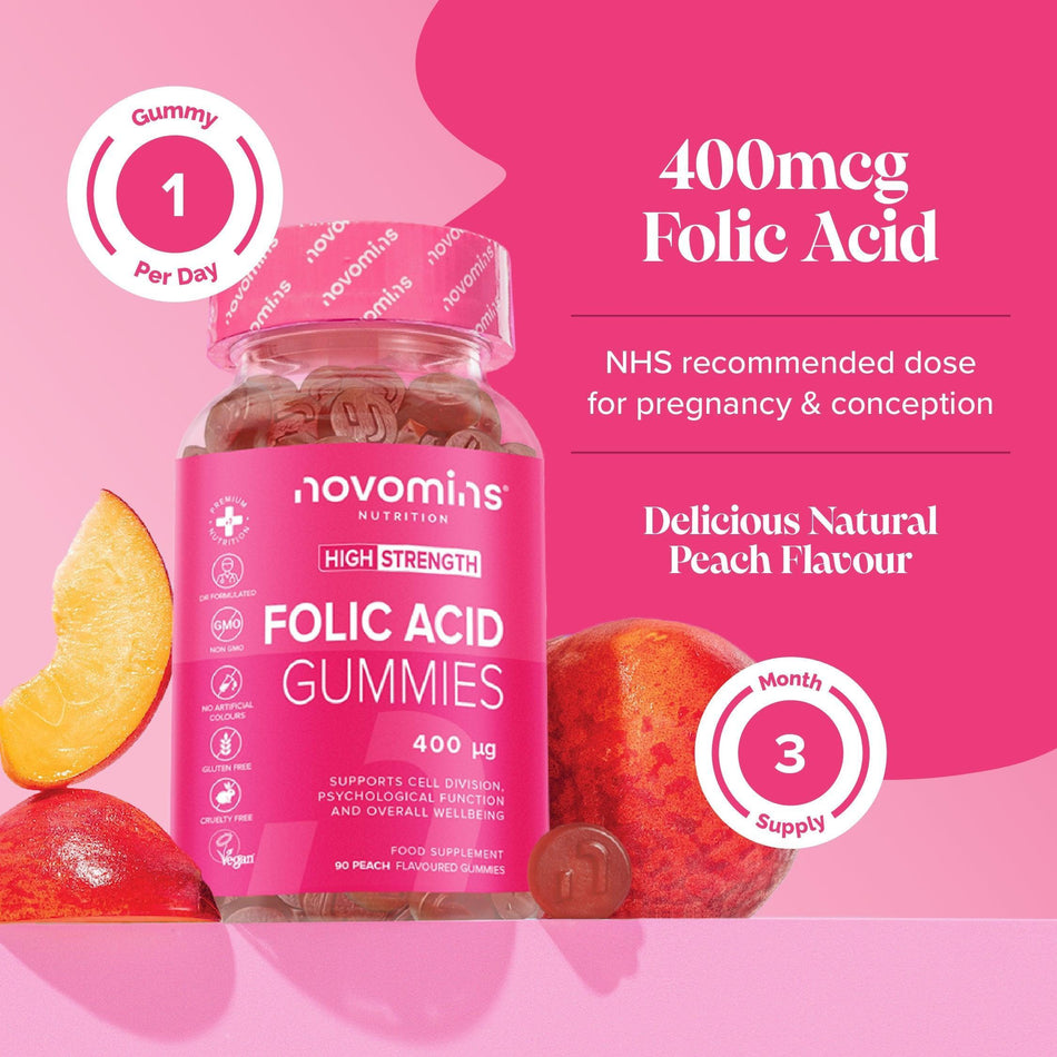 Novomins Folic Acid Gummies- Lillys Pharmacy and Health Store