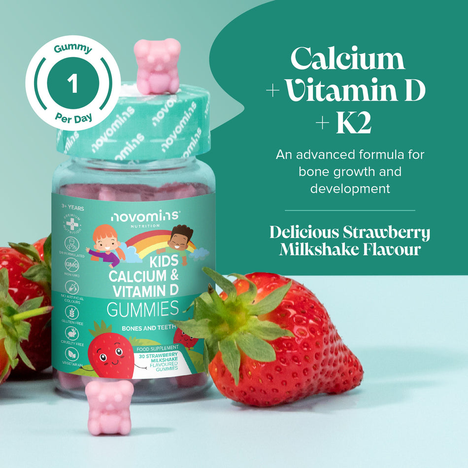 Novomins Kid's Calcium and Vitamin D Gummies- Lillys Pharmacy and Health Store