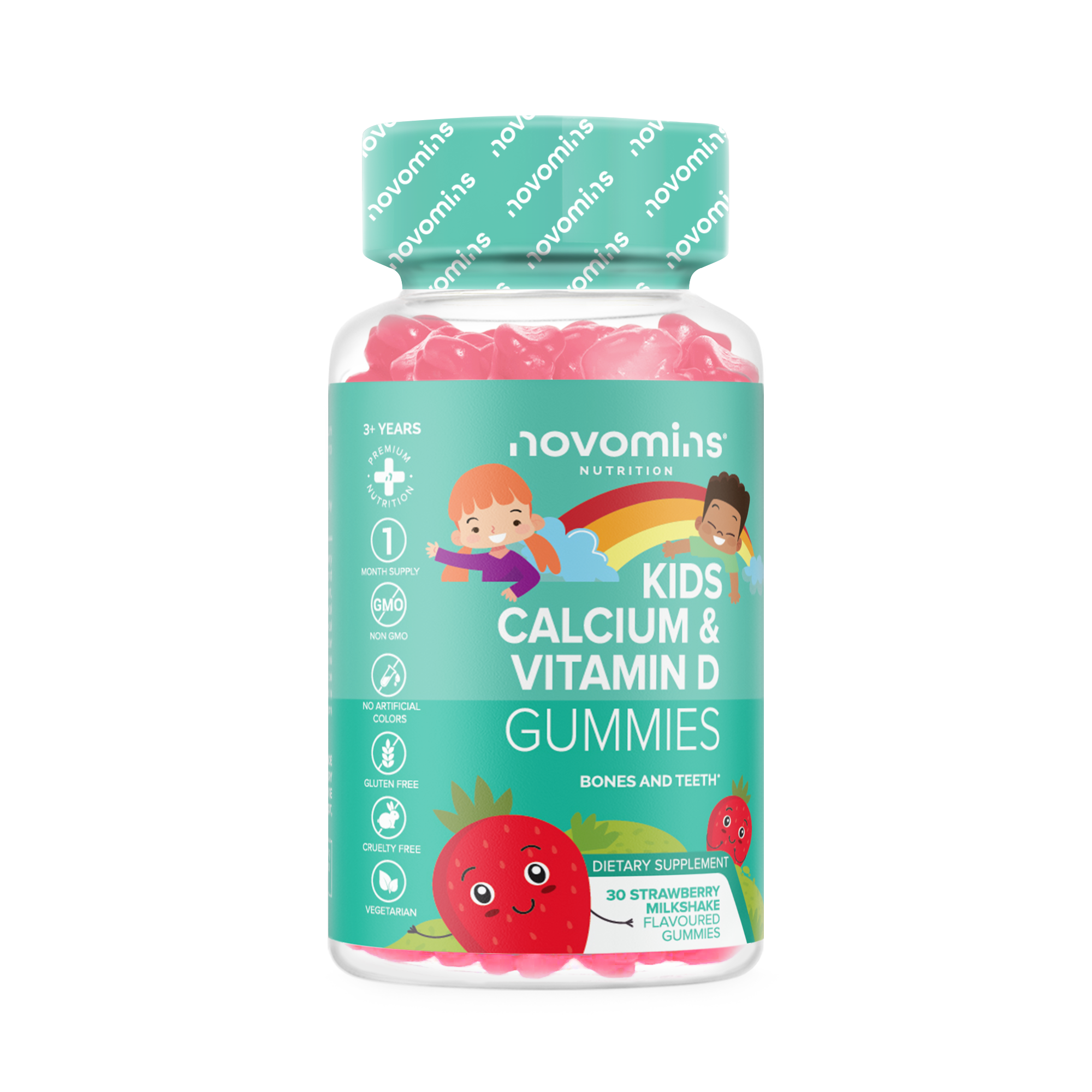Novomins Kid's Calcium and Vitamin D Gummies- Lillys Pharmacy and Health Store