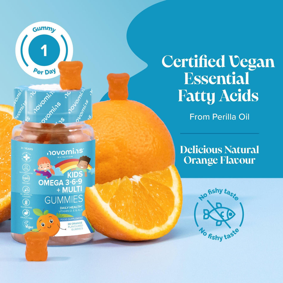 Novomins Kids Omega 3-6-9 Gummies- Lillys Pharmacy and Health Store