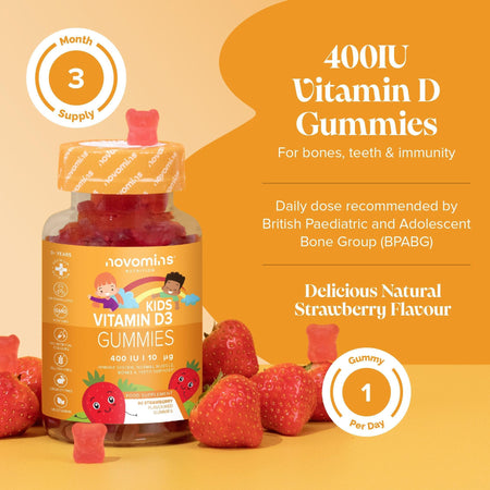Novomins Kids Vitamin D Gummies- Lillys Pharmacy and Health Store