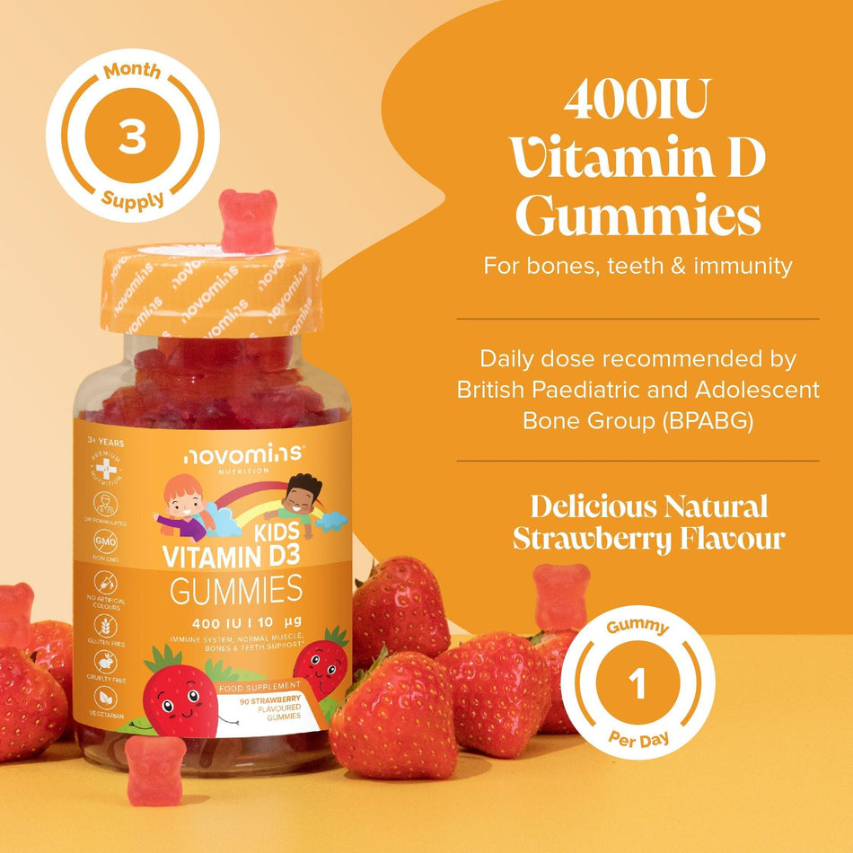 Novomins Kids Vitamin D Gummies- Lillys Pharmacy and Health Store