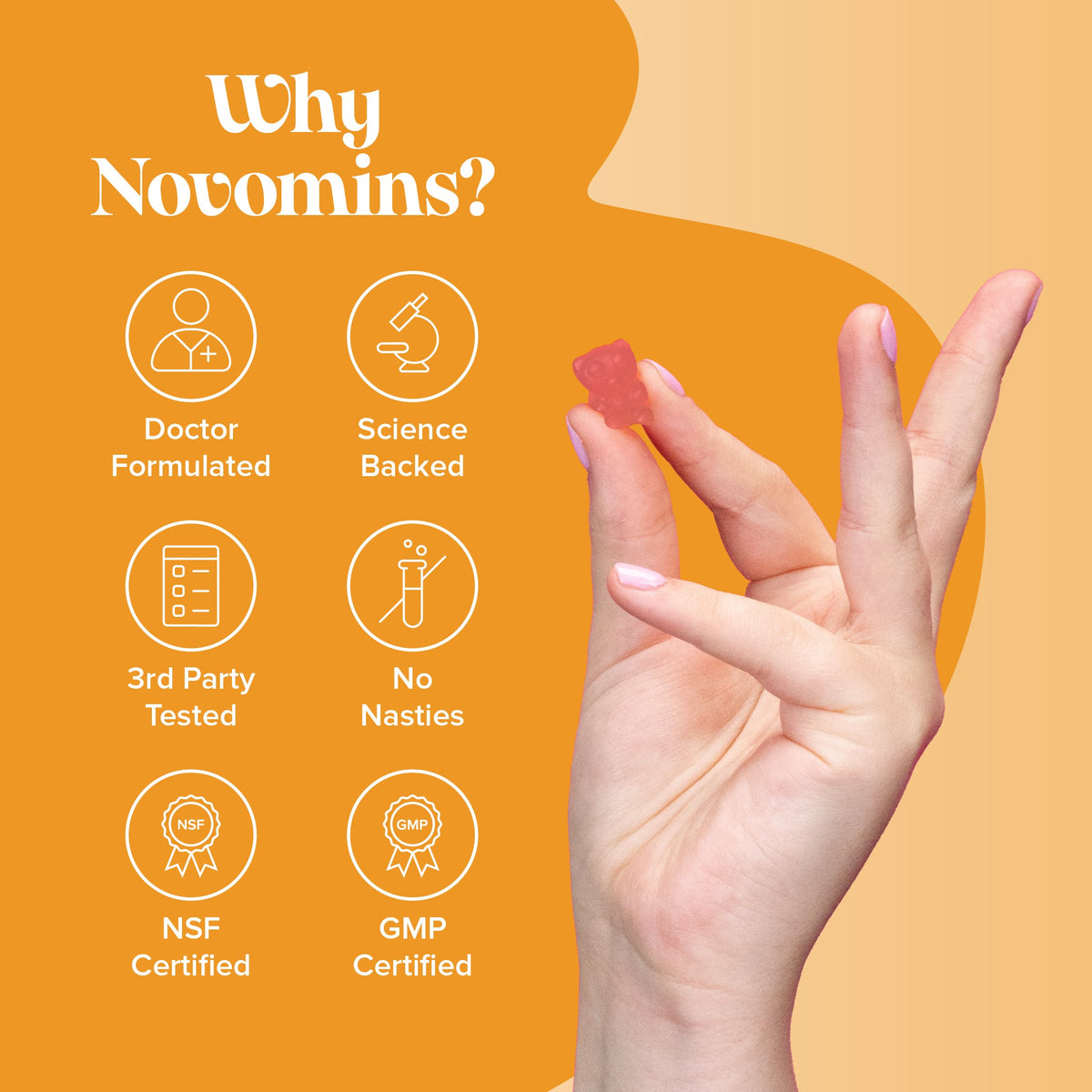 Novomins Kids Vitamin D Gummies- Lillys Pharmacy and Health Store