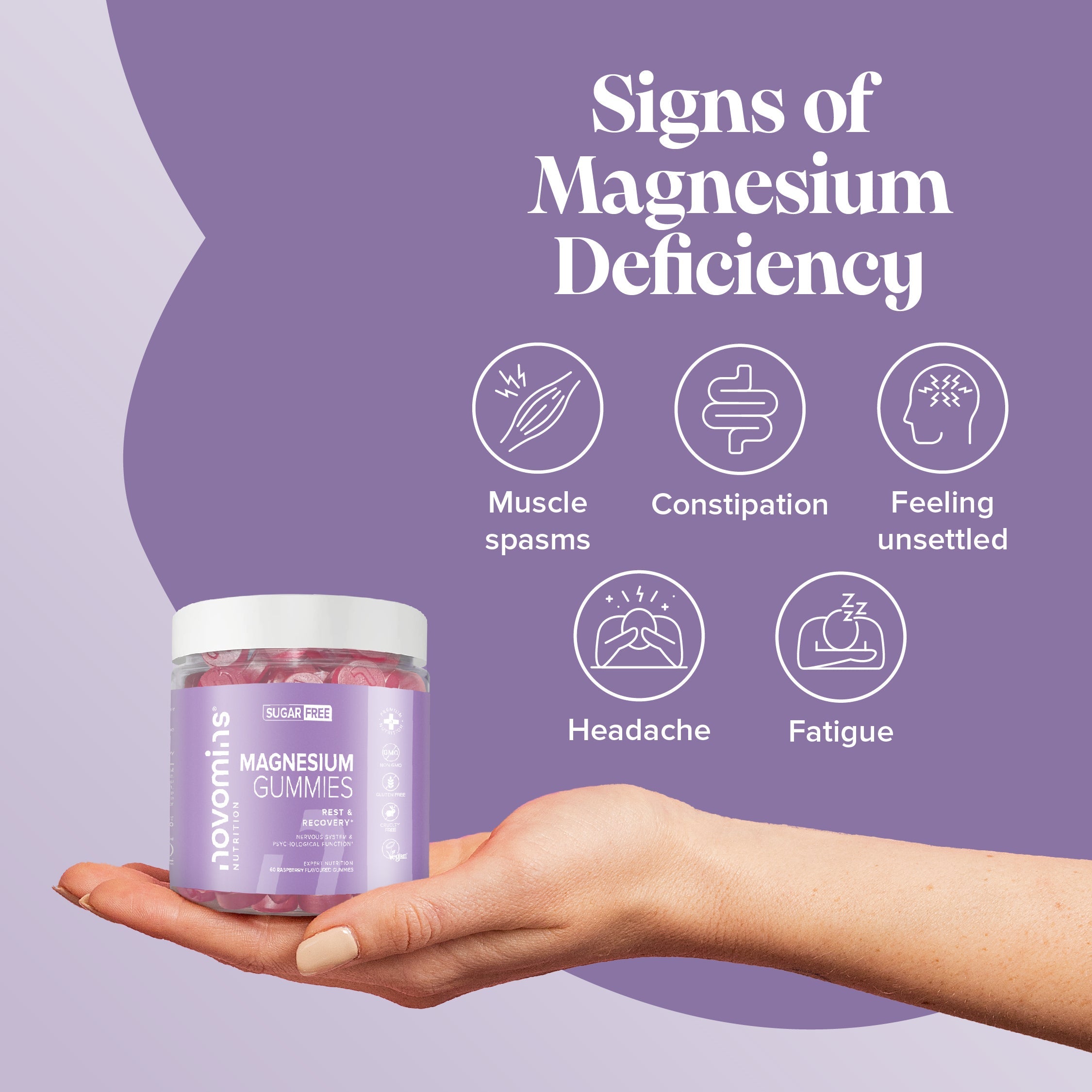 Novomins Magnesium Sugar-Free Gummies- Lillys Pharmacy and Health Store