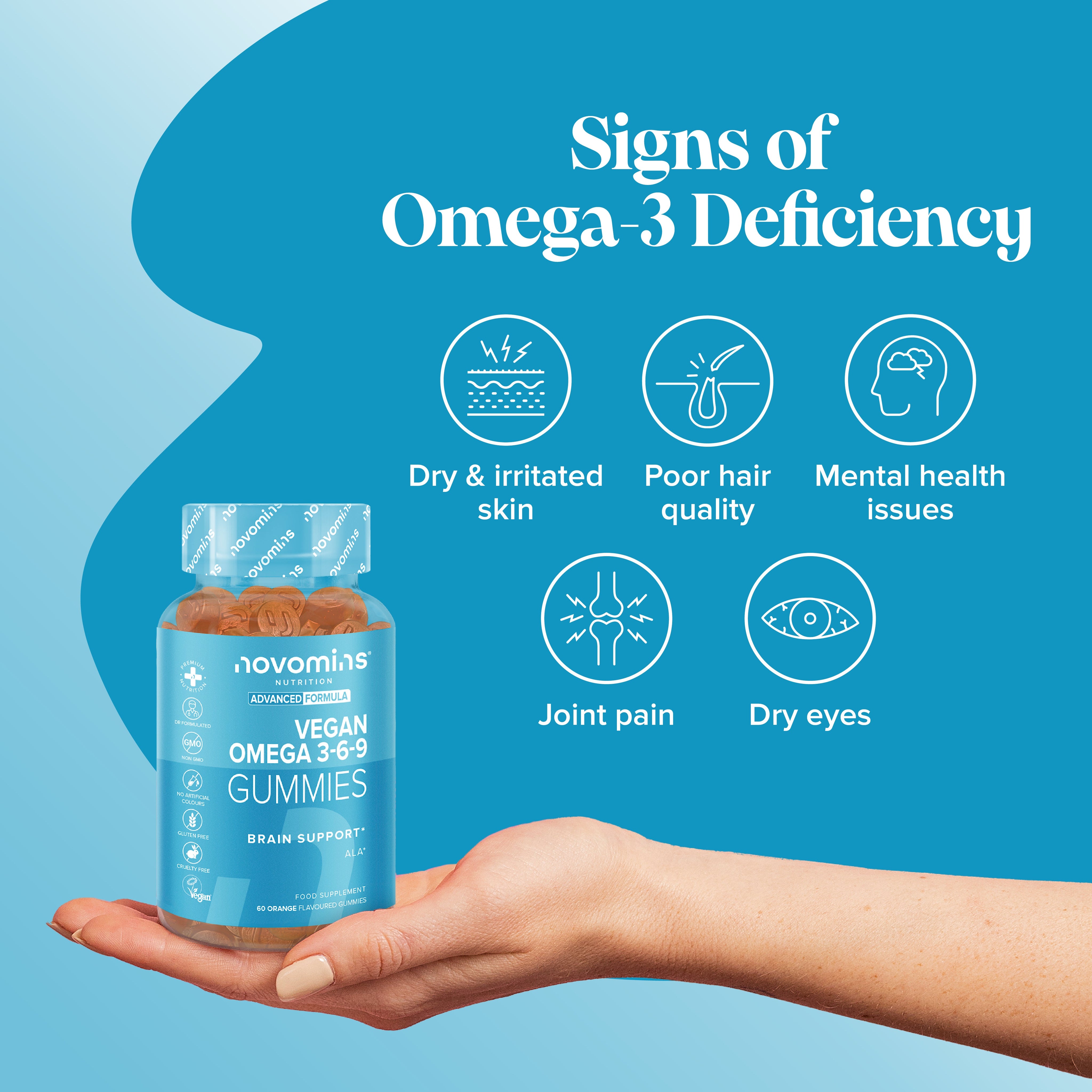 Novomins Vegan Omega 3-6-9 Gummies- Lillys Pharmacy and Health Store