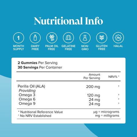 Novomins Vegan Omega 3-6-9 Gummies- Lillys Pharmacy and Health Store