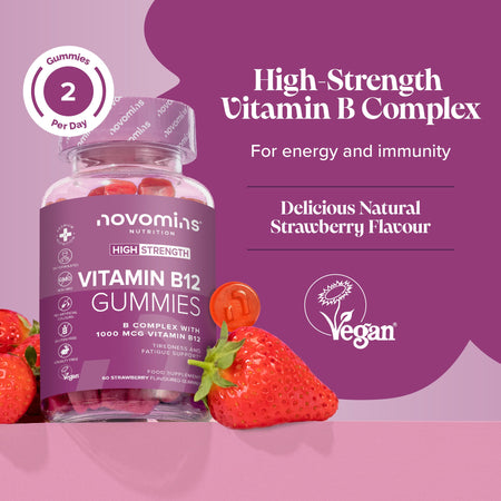 Novomins Vitamin B12 Gummies- Lillys Pharmacy and Health Store