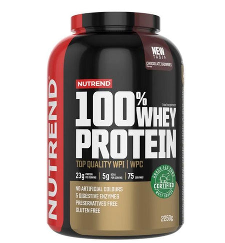 Nutrend 100% Whey Protein, Chocolate Brownies - 2250g