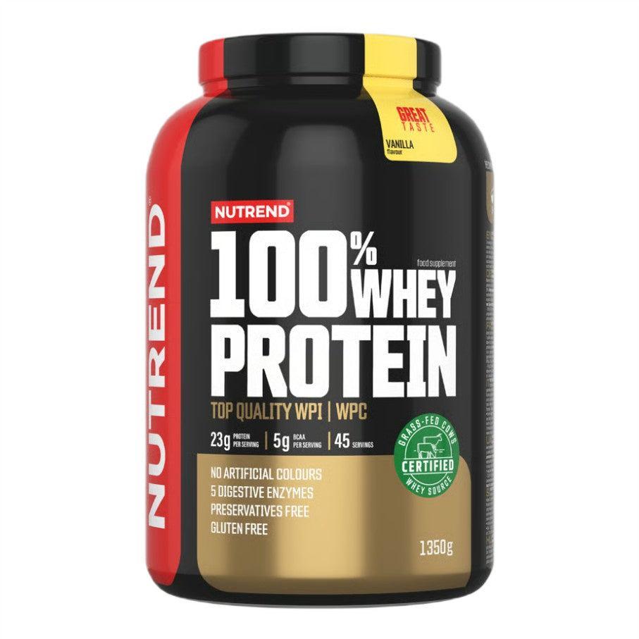 Nutrend 100% Whey Protein, Vanilla - 1350g - Lilly’s Pharmacy & Health Store