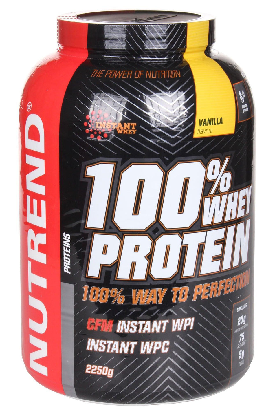 Nutrend 100% Whey Protein, Vanilla - 2250g