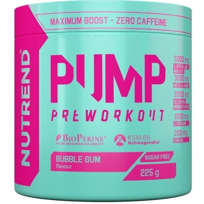 Nutrend Pump Pre - Workout, Bubble Gum - 225g