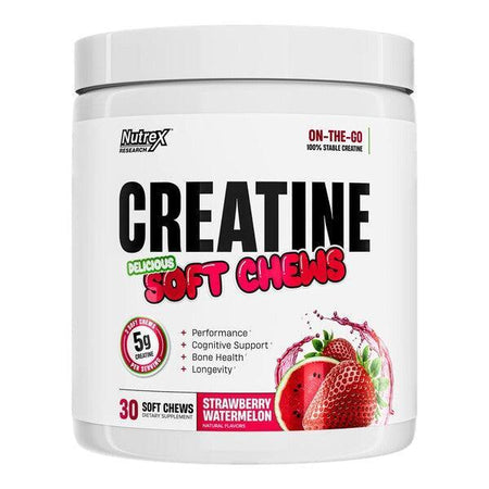 Nutrex Creatine Soft Chews, Strawberry Watermelon - 30 soft chews - Lilly’s Pharmacy & Health Store