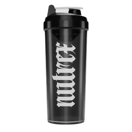 Nutrex Gothic Logo Shaker, Black with White Lid - 700 ml. - Lilly’s Pharmacy & Health Store