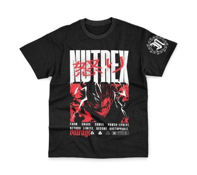 Nutrex Outrage Anime T - Shirt, Black - X - Large - Lilly’s Pharmacy & Health Store