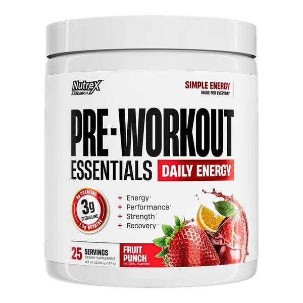 Nutrex Pre - Workout Essentials, Fruit Punch - 225.85g - Lilly’s Pharmacy & Health Store
