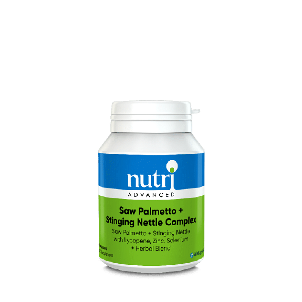 Nutri Advanced Saw Palmetto + Stinging Nettle Complex 60 Caps- Lillys Pharmacy and Health Store