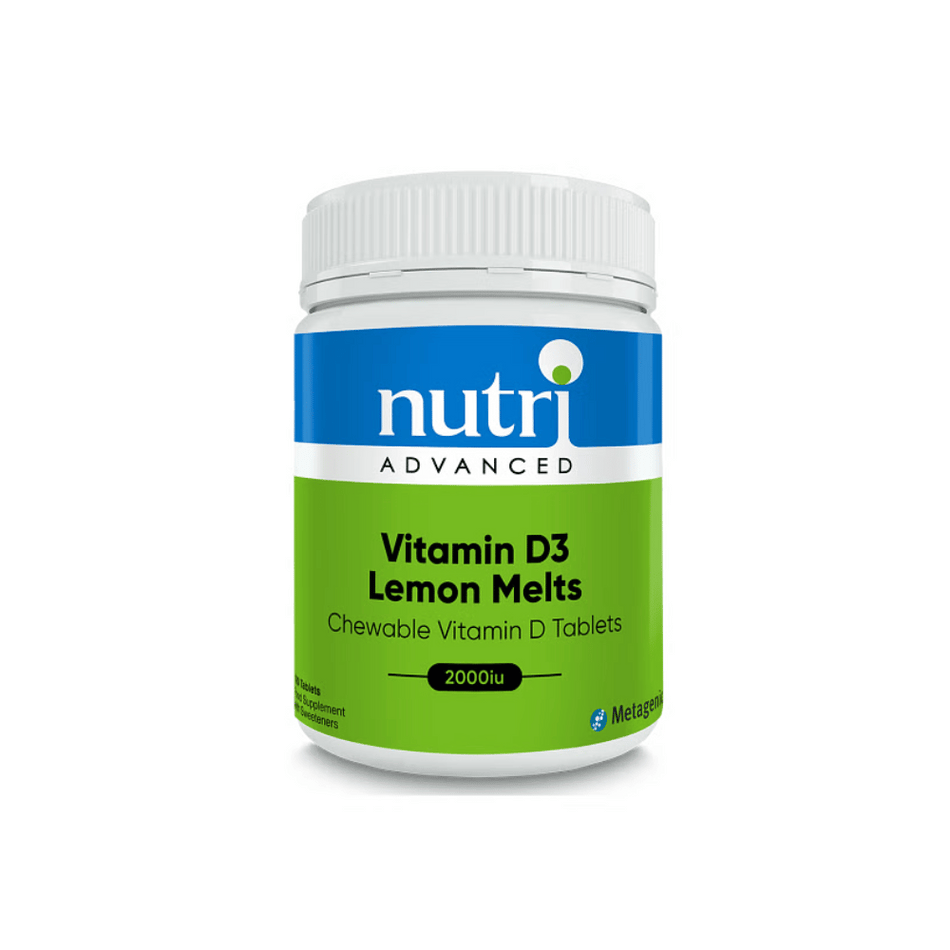 Nutri Advanced Vitamin D3 Lemon Melts 120 Tabs- Lillys Pharmacy and Health Store