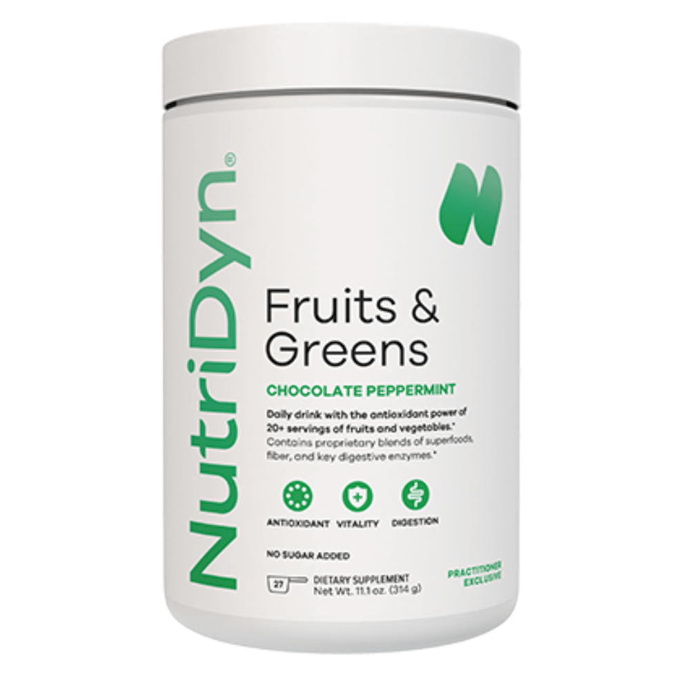 NutriDyn Fruits and Greens (Choc Peppermint)* 314 g- Lillys Pharmacy and Health Store