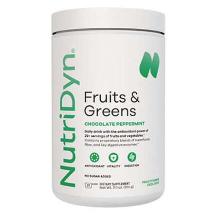 NutriDyn Fruits and Greens (Choc Peppermint)* 314 g- Lillys Pharmacy and Health Store