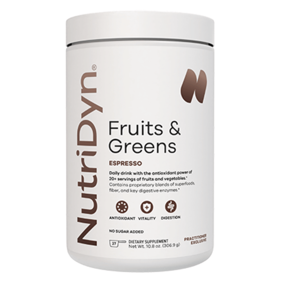 NutriDyn Fruits and Greens (Espresso)*306.9 g- Lillys Pharmacy and Health Store