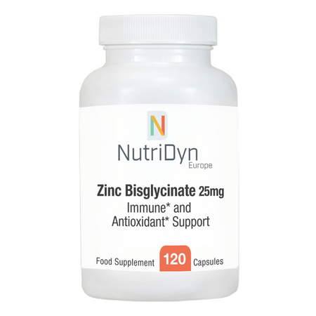 NutriDyn Zinc Bisglycinate 25mg 120 Caps- Lillys Pharmacy and Health Store